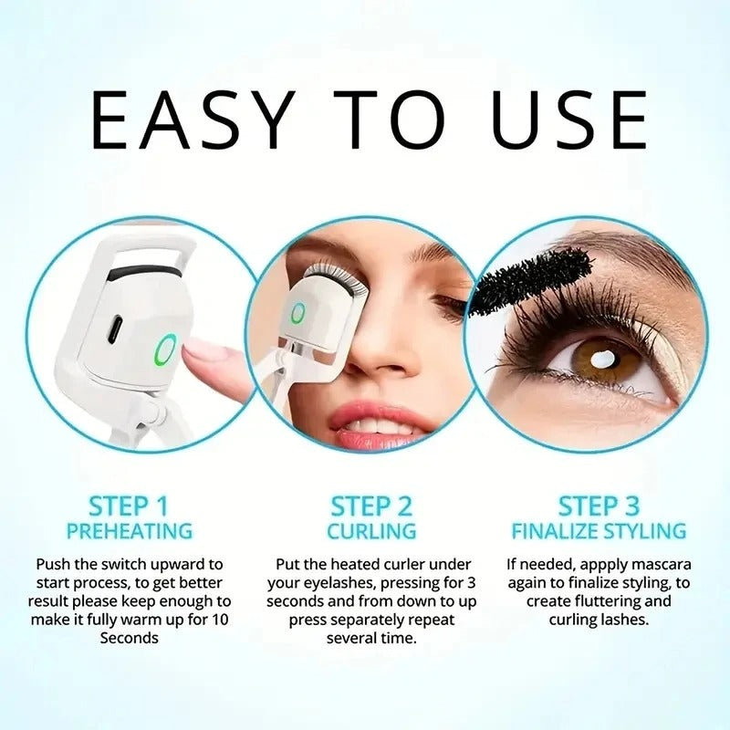 Thermal Curl USB Rechargeable Heated Eyelash Curler